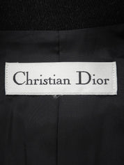 ウールダブルブレストジャケット ブラック