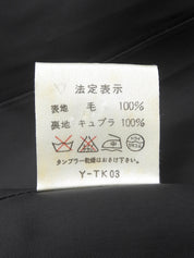 ウールダブルブレストジャケット ブラック