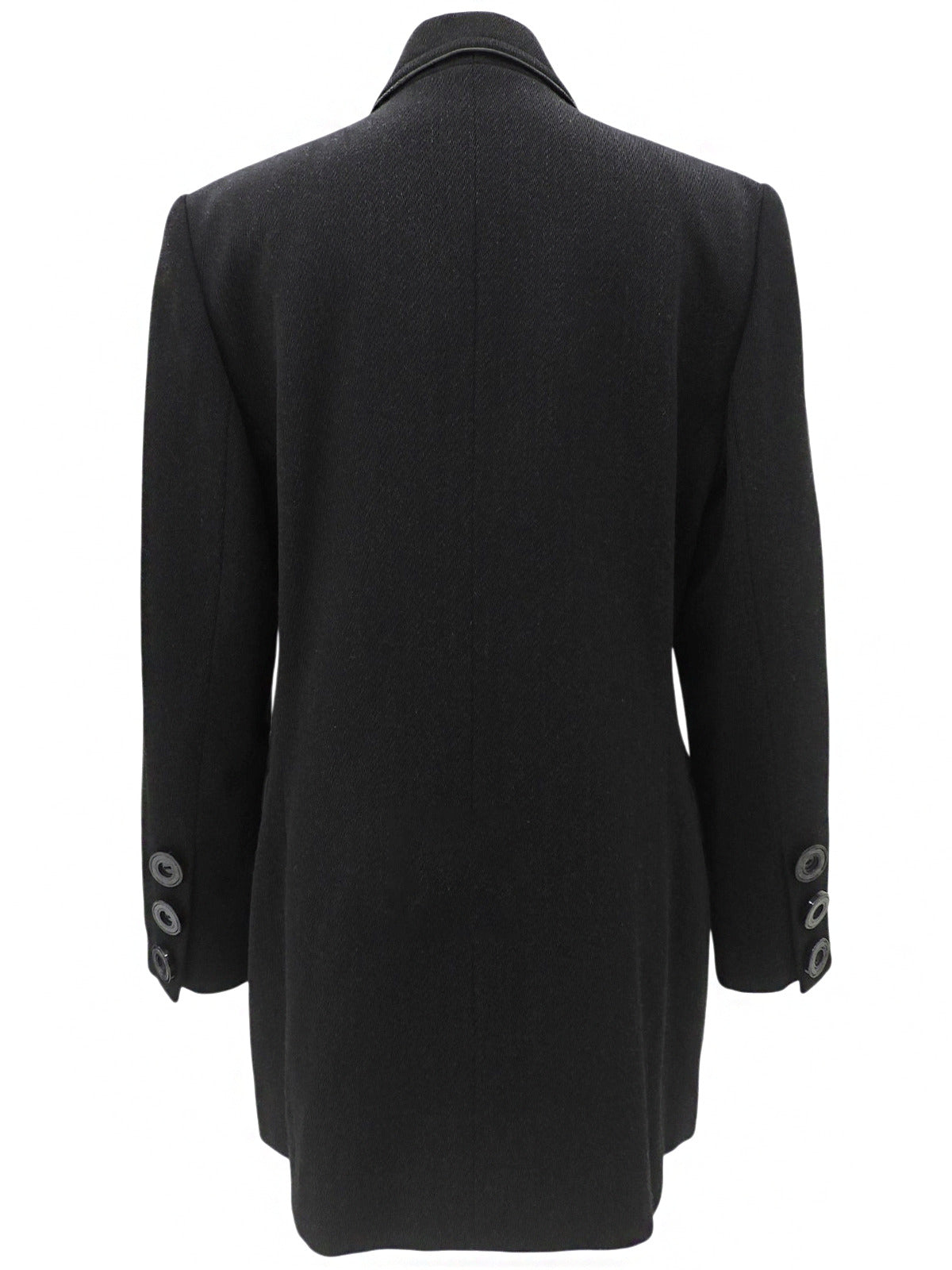 ウールダブルブレストジャケット ブラック