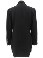 ウールダブルブレストジャケット ブラック