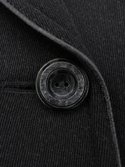 ウールダブルブレストジャケット ブラック