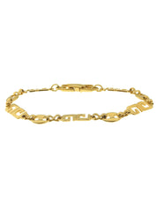 G Logo Plate Chain Bracelet Gold
