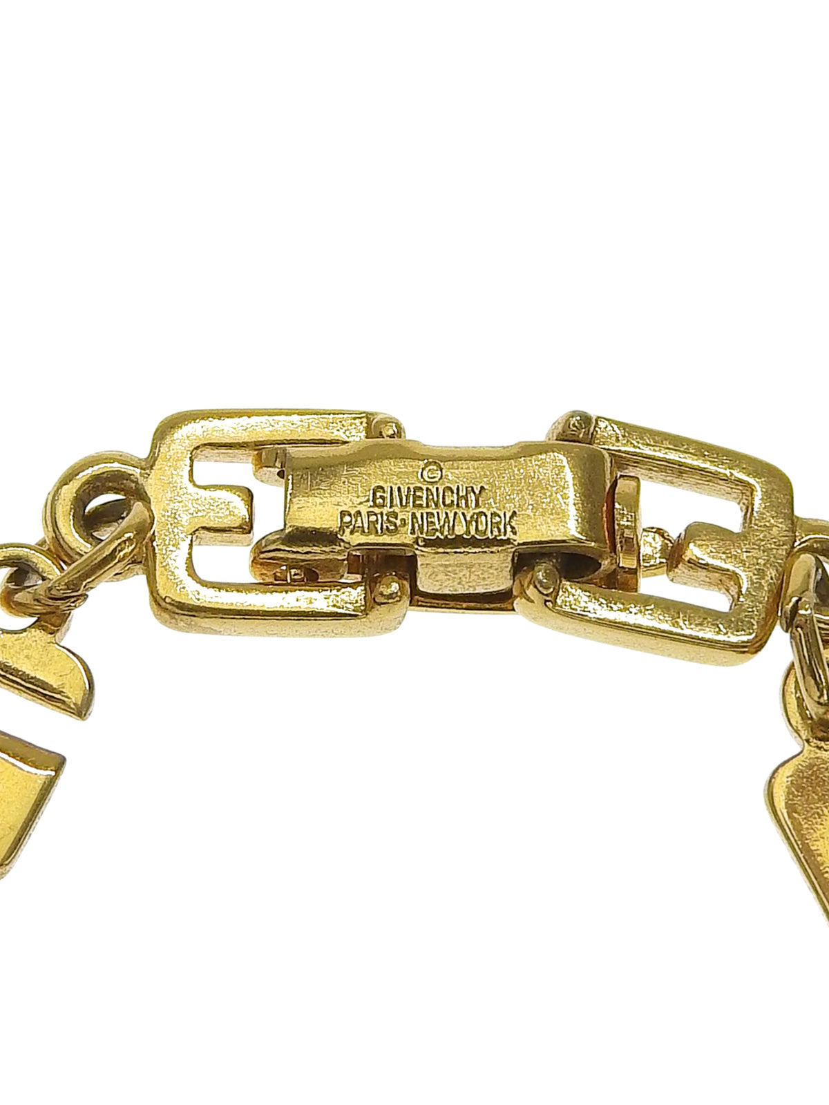 G Logo Plate Chain Bracelet Gold