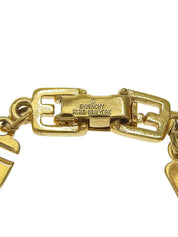 G Logo Plate Chain Bracelet Gold