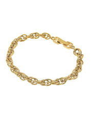 Twist Chain Bracelet Gold