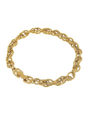 Twist Chain Bracelet Gold