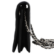 Circa 2015 Matelassé Stitch CC Mark Embossed Chain Wallet Black