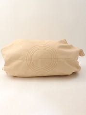 ナッパアイレアナグラムエンボスハンドバッグ ベージュ