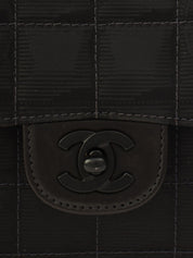 New Travel Line CC Turnlock 链条单肩包，黑色（约 2000 年）