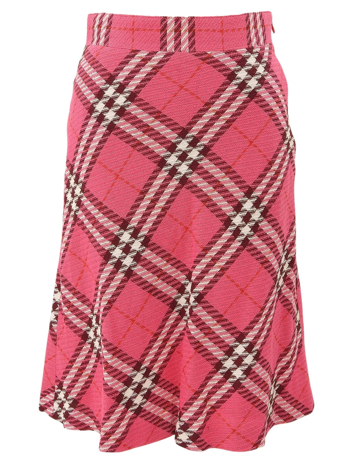 Nova Check Pattern Skirt Pink #36