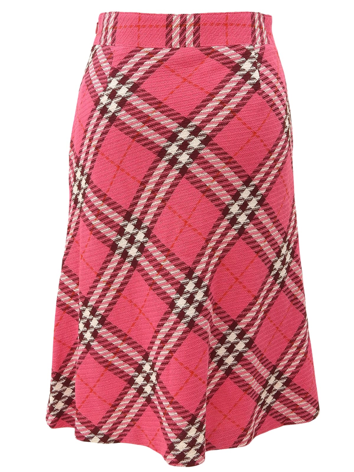 Nova Check Pattern Skirt Pink #36