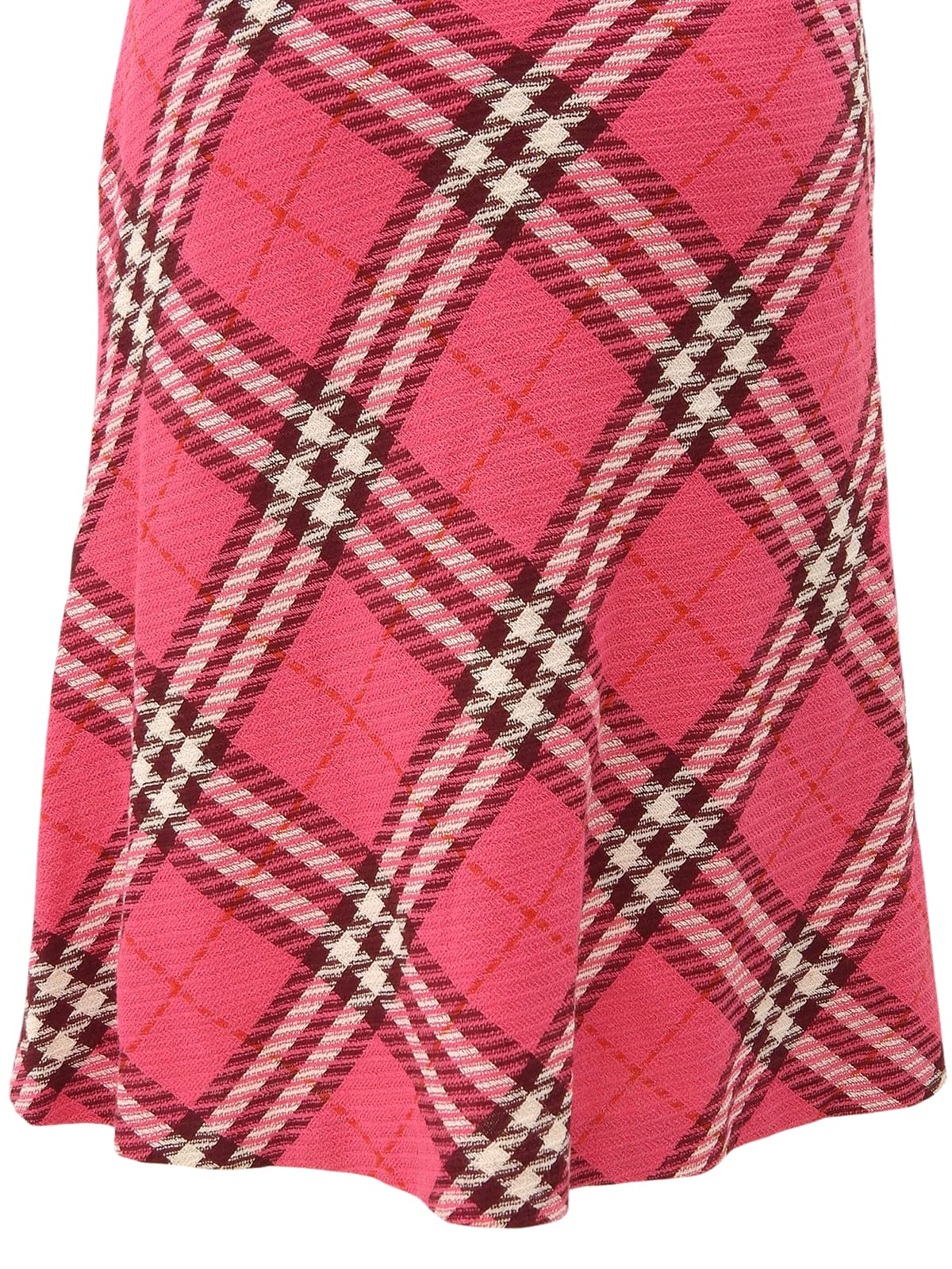 Nova Check Pattern Skirt Pink #36