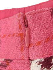 Nova Check Pattern Skirt Pink #36