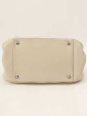 Circa 2005 Caviar Skin 2.55 Shoulder Bag, Beige
