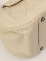 Circa 2005 Caviar Skin 2.55 Shoulder Bag, Beige