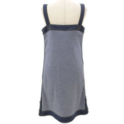 2007 Denim Combo CC Logo Button Dress #40 Indigo