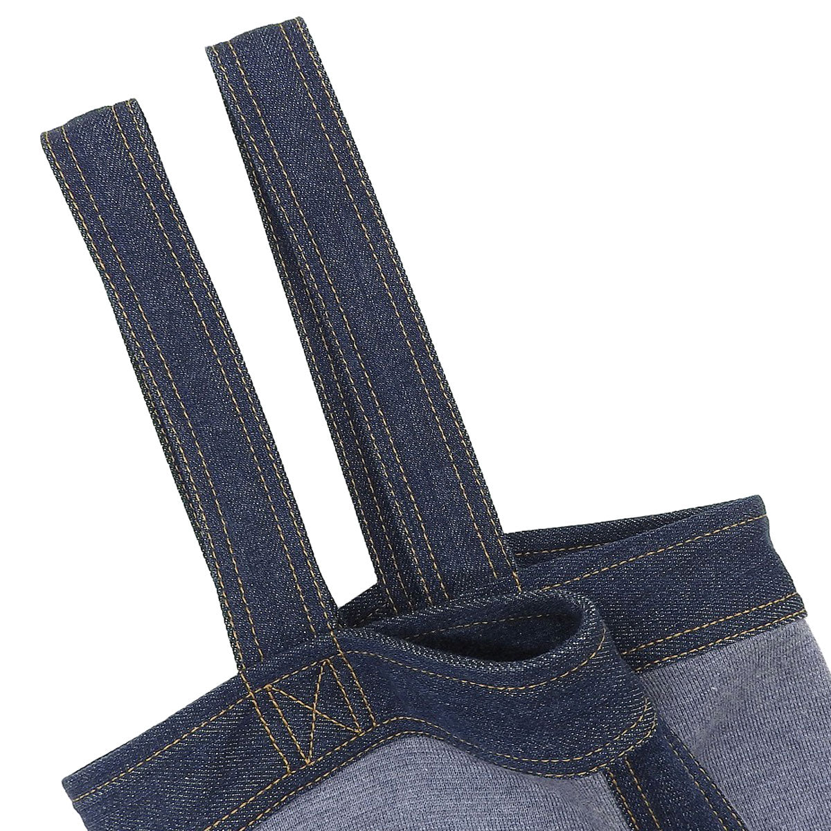 2007 Denim Combo CC Logo Button Dress #40 Indigo