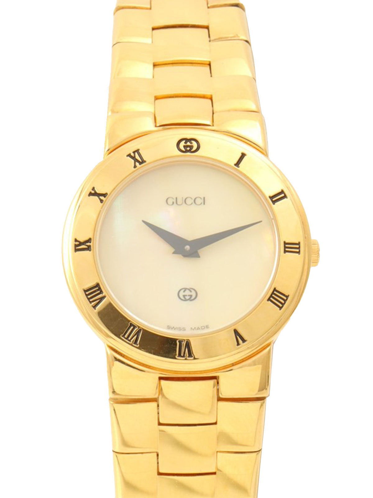 Round Logo Face Watch 3300L Yellow Shell
