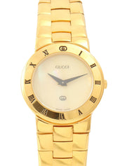 Round Logo Face Watch 3300L Yellow Shell