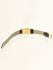 Rectangular Logo Face Watch 18mm 2600L Quartz Ivory/Black