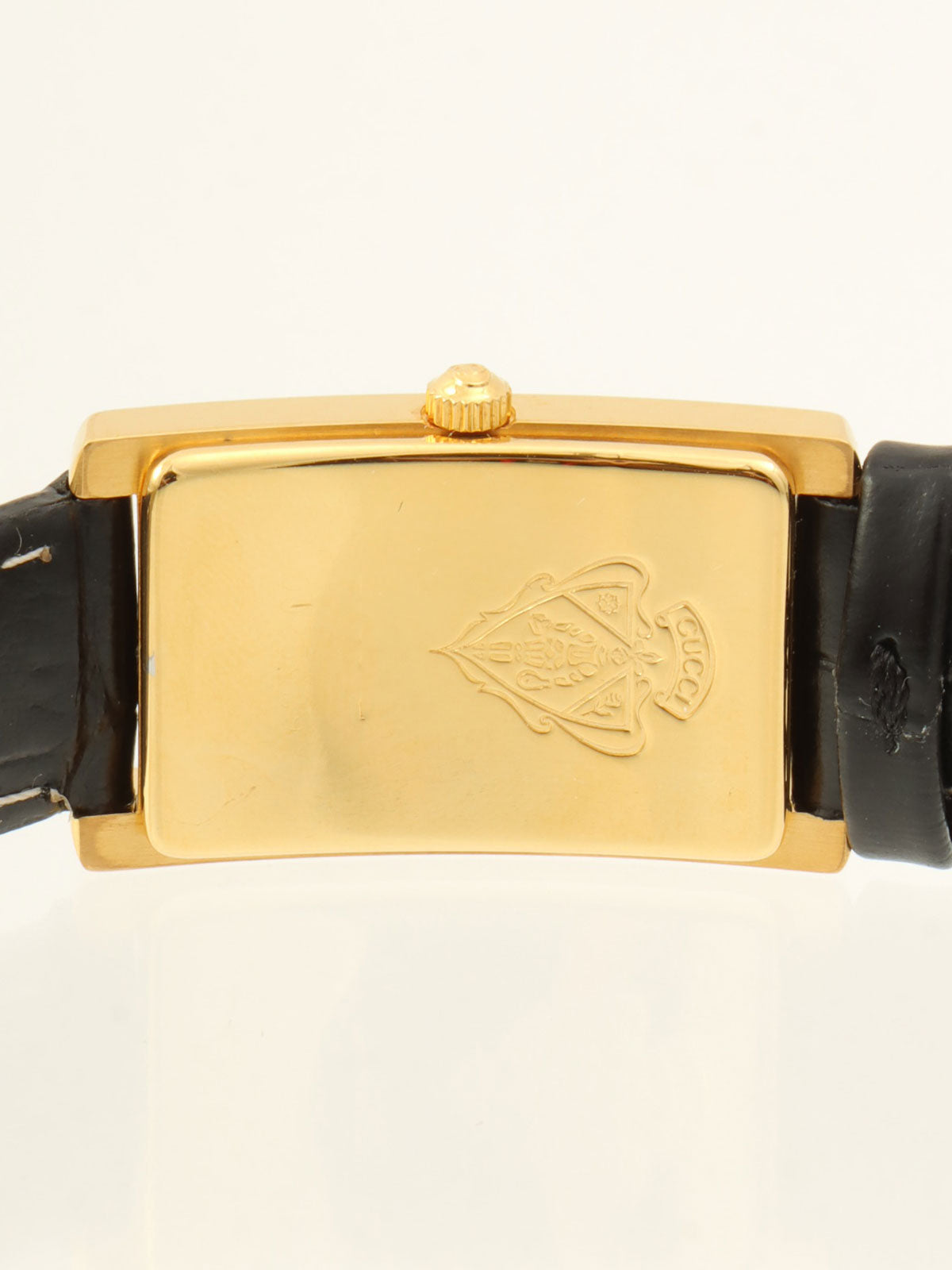 Rectangular Logo Face Watch 18mm 2600L Quartz Ivory/Black