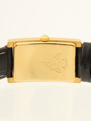 Rectangular Logo Face Watch 18mm 2600L Quartz Ivory/Black