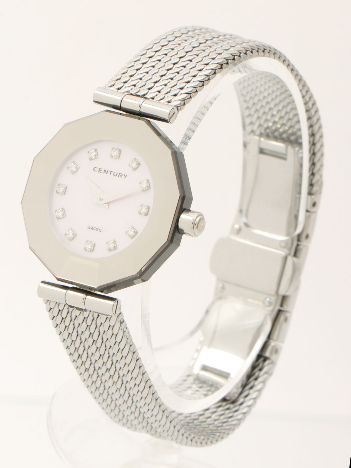 12P Diamond Time Gem Silver/Pink Shell