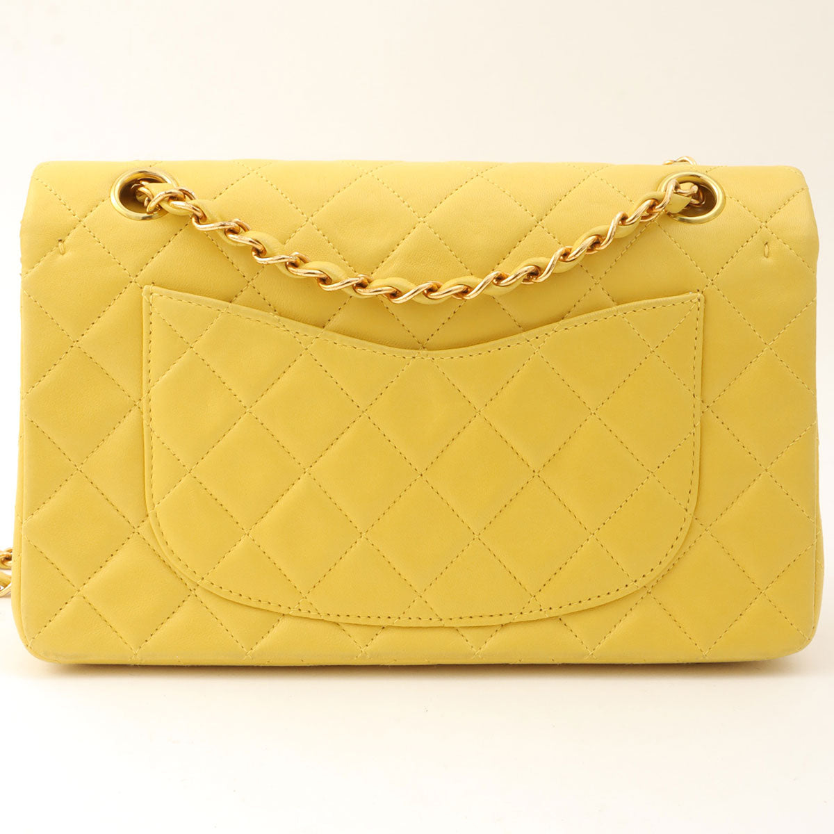 1998 Classic Flap Chain Bag, 23cm, Yellow
