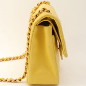 1998 Classic Flap Chain Bag, 23cm, Yellow