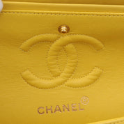 1998 Classic Flap Chain Bag, 23cm, Yellow