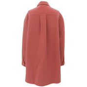 Logo Button Coat #42 Pink