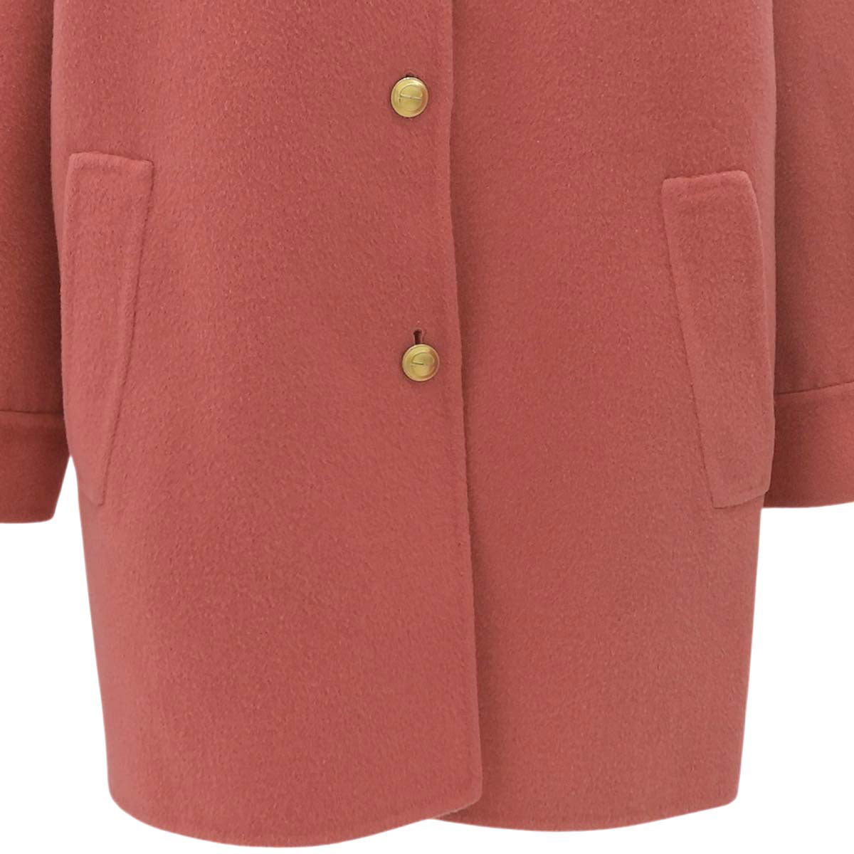 Logo Button Coat #42 Pink