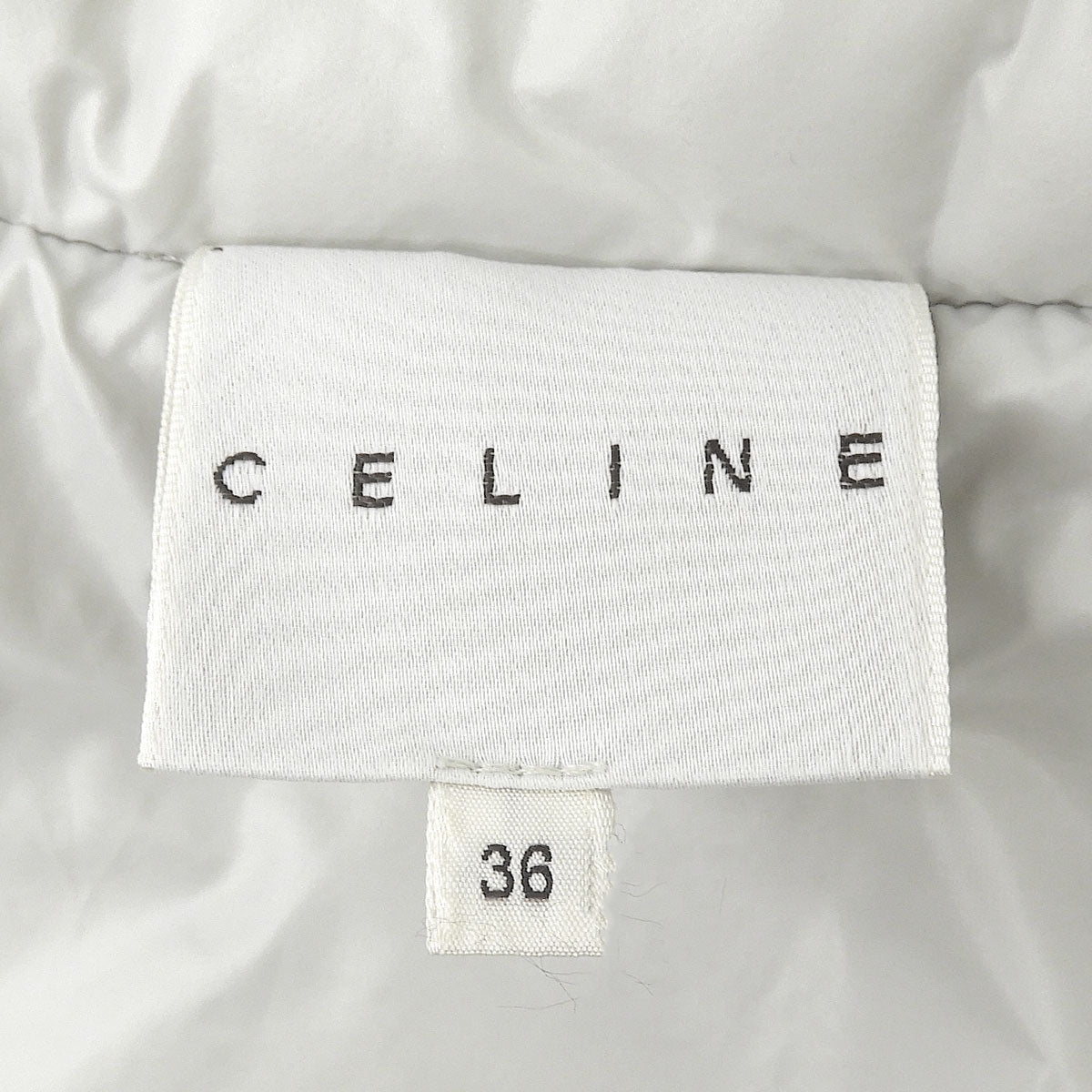 Logo Embroidered Down Jacket #36 Gray