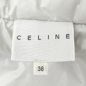 Logo Embroidered Down Jacket #36 Gray
