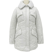 Logo Embroidered Down Jacket #36 Gray