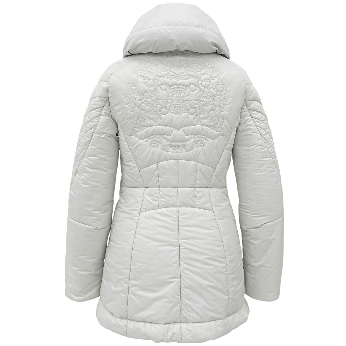 Logo Embroidered Down Jacket #36 Gray