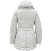 Logo Embroidered Down Jacket #36 Gray