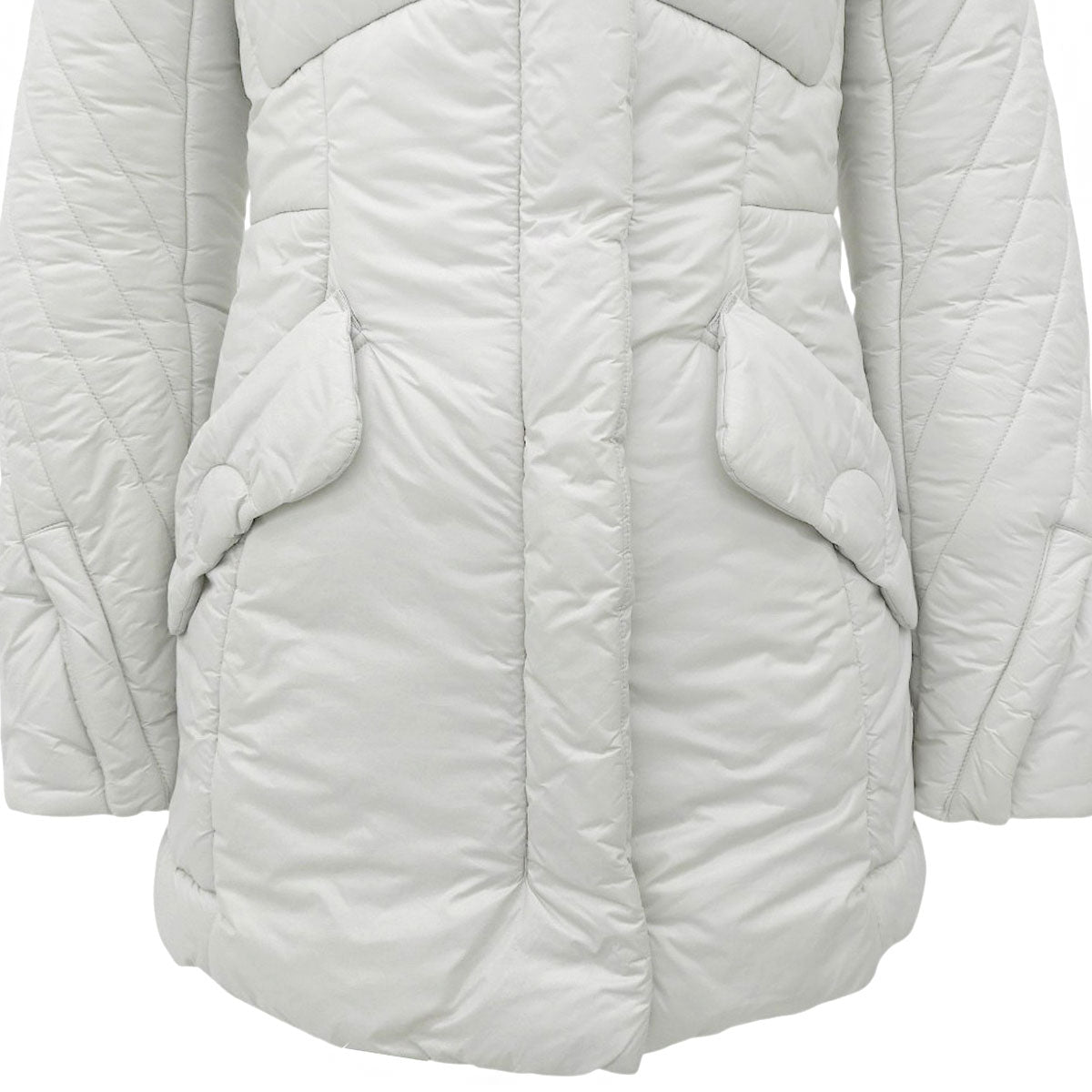 Logo Embroidered Down Jacket #36 Gray