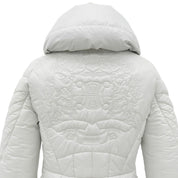 Logo Embroidered Down Jacket #36 Gray