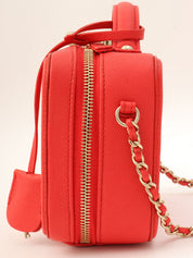 2019年頃製 キャビアスキンCCフィリグリー2Wayバッグ レッド