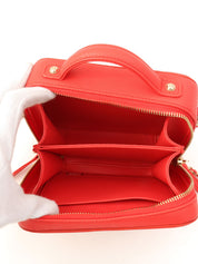 2019年頃製 キャビアスキンCCフィリグリー2Wayバッグ レッド