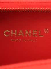 2019年頃製 キャビアスキンCCフィリグリー2Wayバッグ レッド