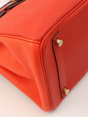 2012 Made Birkin 30 Rouge Vif/Rouge Pivoine/Ultraviolet