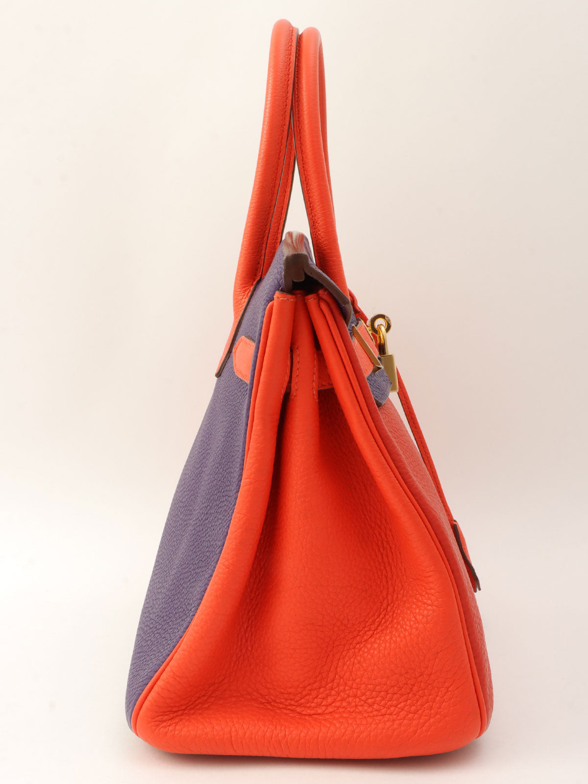 2012 Made Birkin 30 Rouge Vif/Rouge Pivoine/Ultraviolet