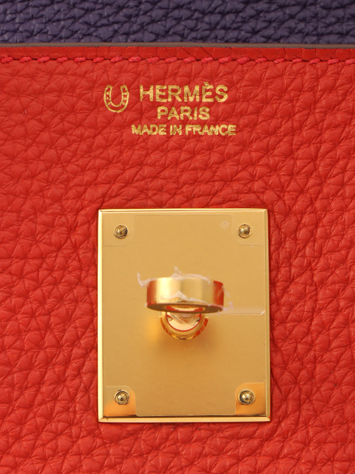 2012 Made Birkin 30 Rouge Vif/Rouge Pivoine/Ultraviolet