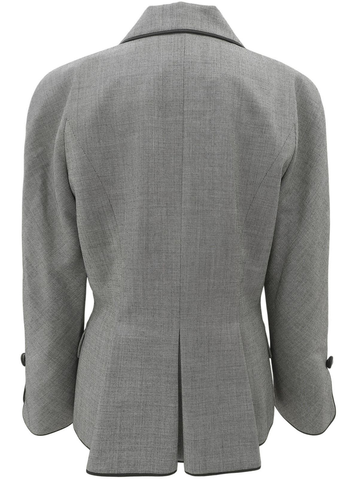 Piped Double-Breasted Jacket #11 Gray