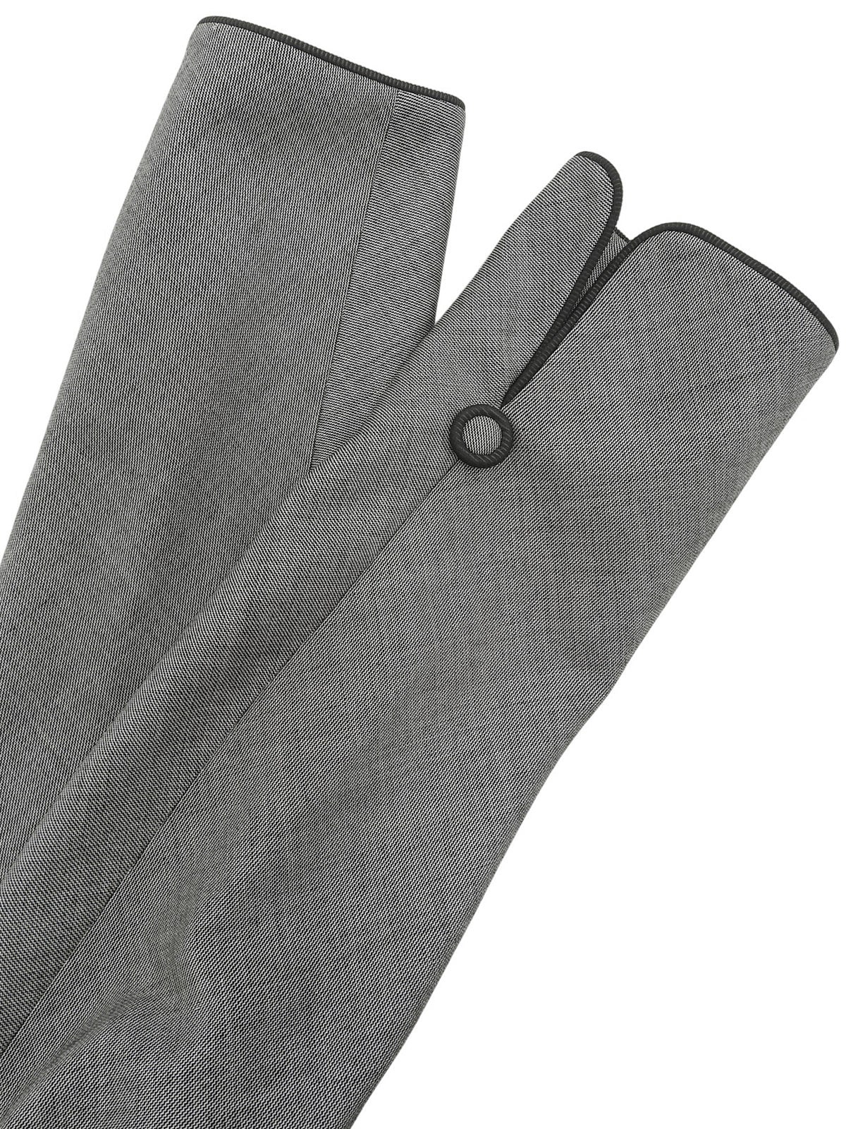 Piped Double-Breasted Jacket #11 Gray