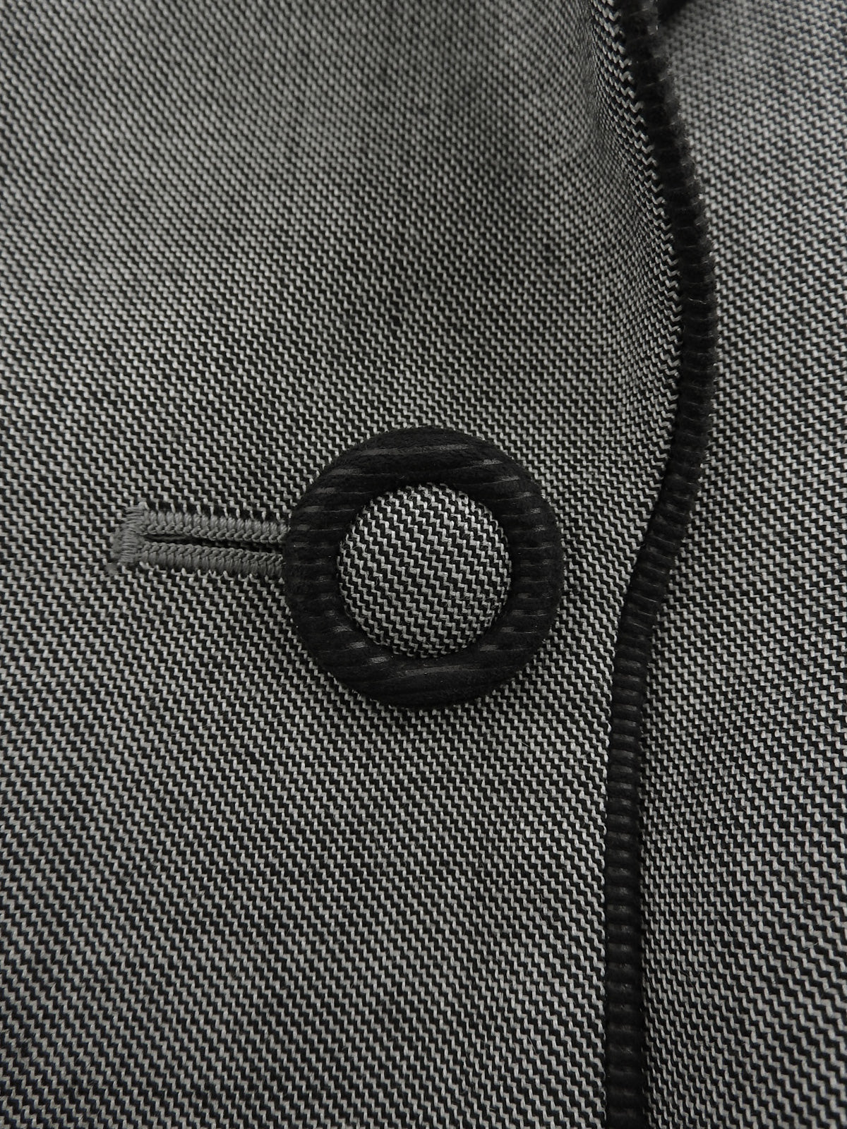 Piped Double-Breasted Jacket #11 Gray