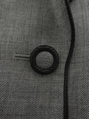 Piped Double-Breasted Jacket #11 Gray