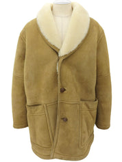 シープスキンムートンコート #Men's L ベージュ